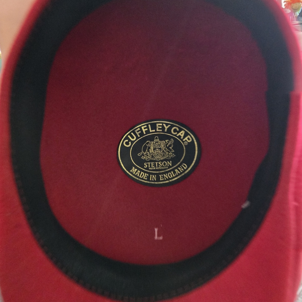 Vintage Stetson Red Cuffley CAP Made In England PRISTINE!! - Picture 5 of 6
